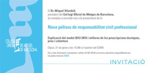 Presentació de la nova Pòlissa de Responsabilitat Civil Professional