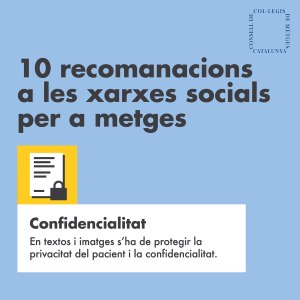 Metges a les xarxes - Confidencialitat